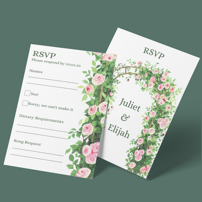 RSVP Cards - At the Altar