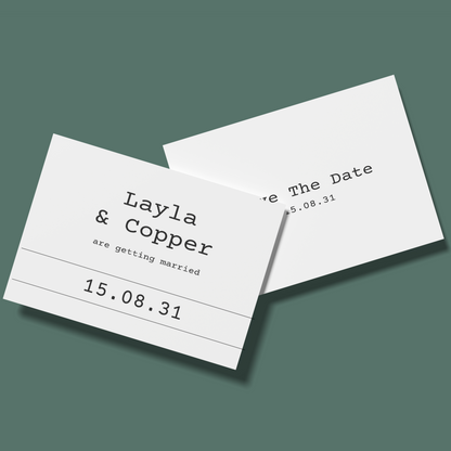 Save The Date - Antique Typewriter