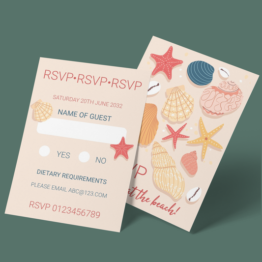 RSVP Cards - Beach Wedding