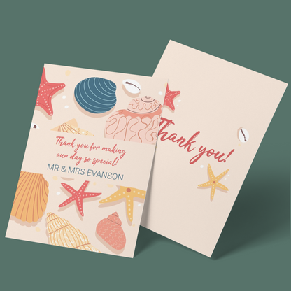 Thank You Cards - Beach Wedding