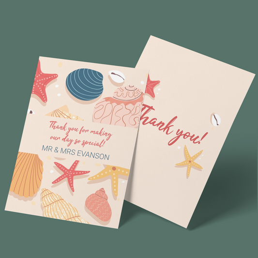 Thank You Cards - Beach Wedding