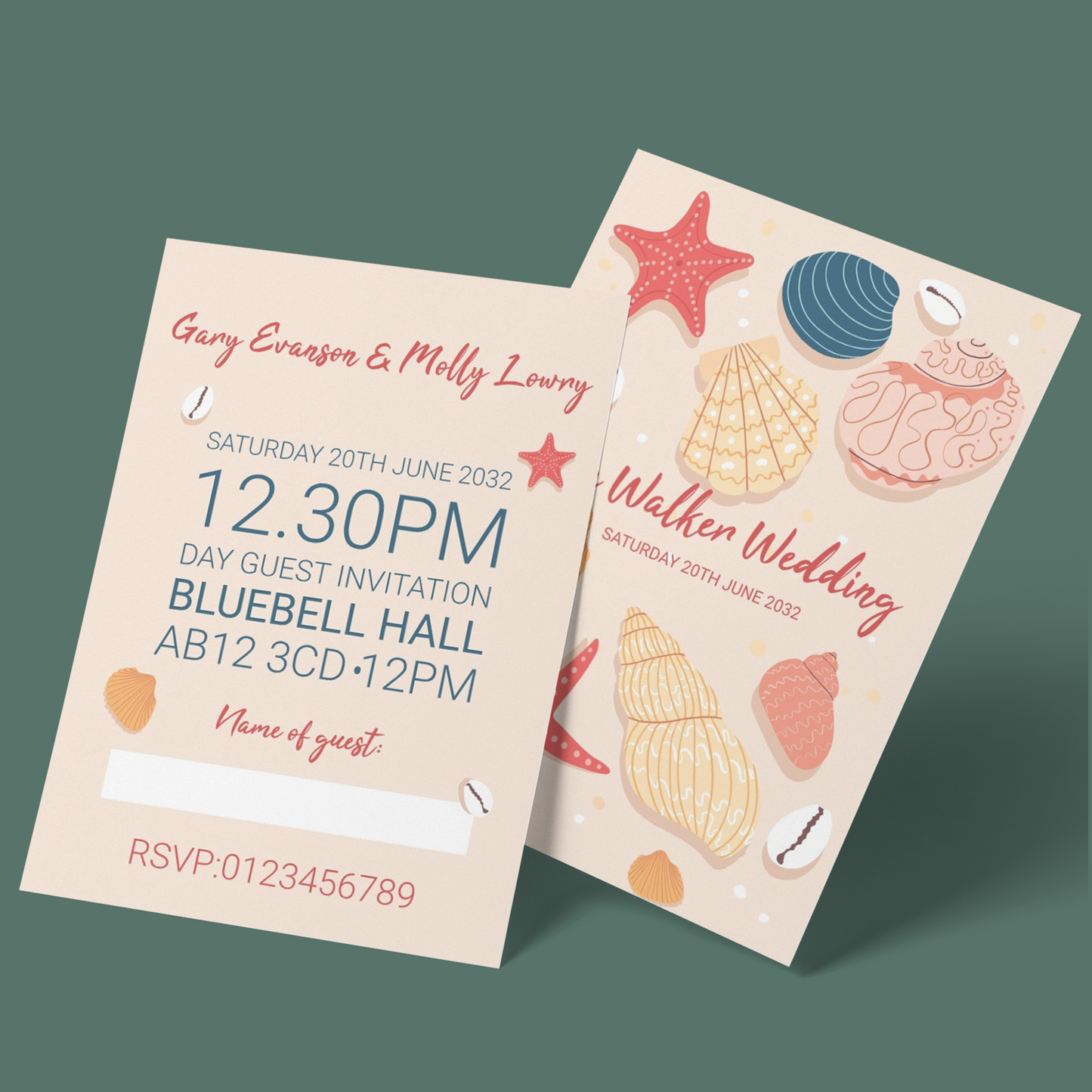 Wedding Invitations - Beach Wedding