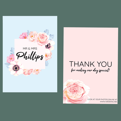 Thank You Cards - Roses In Summer