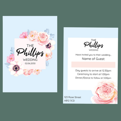 Wedding Invitations - Roses In Summer