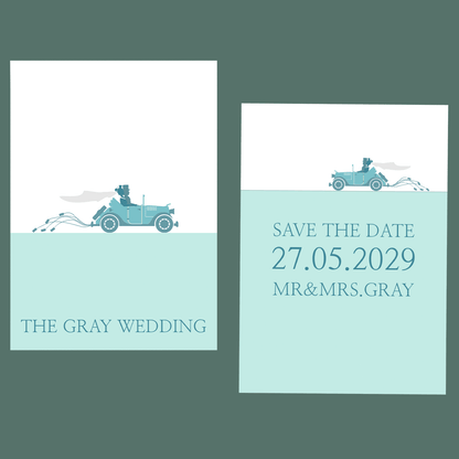 Save The Date - Wedding Car