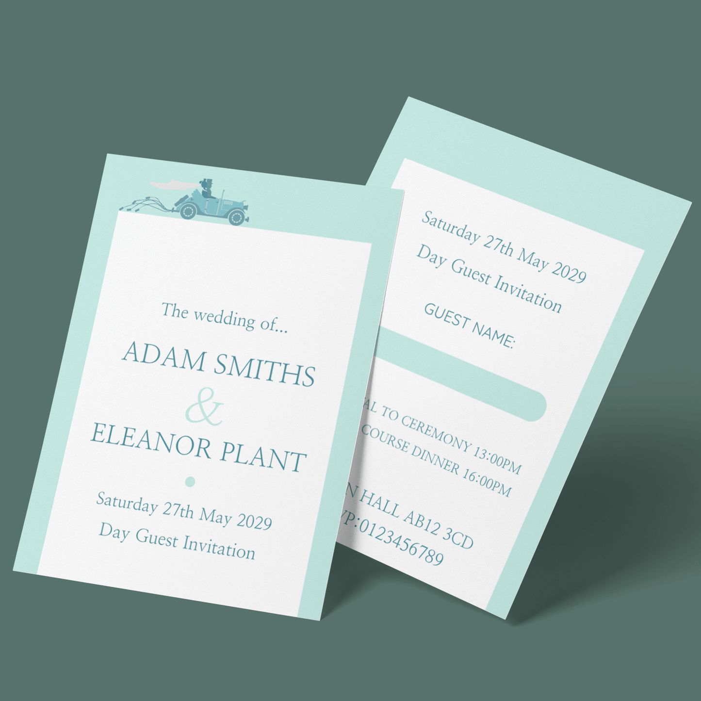 Wedding Invitations - Wedding Car