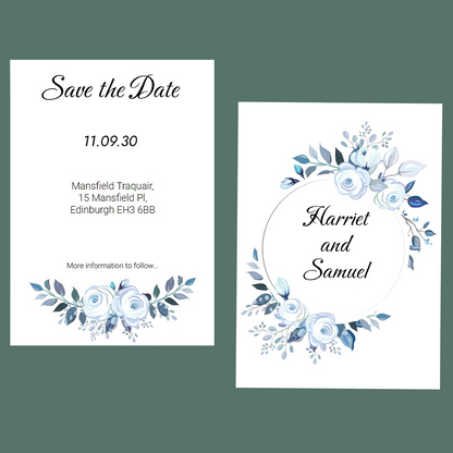 Save The Dates - Something Blue