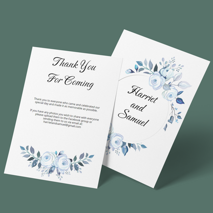 Thank You Cards - Something Blue