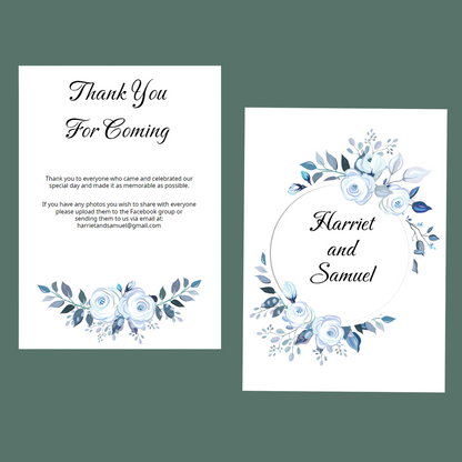 Thank You Cards - Something Blue