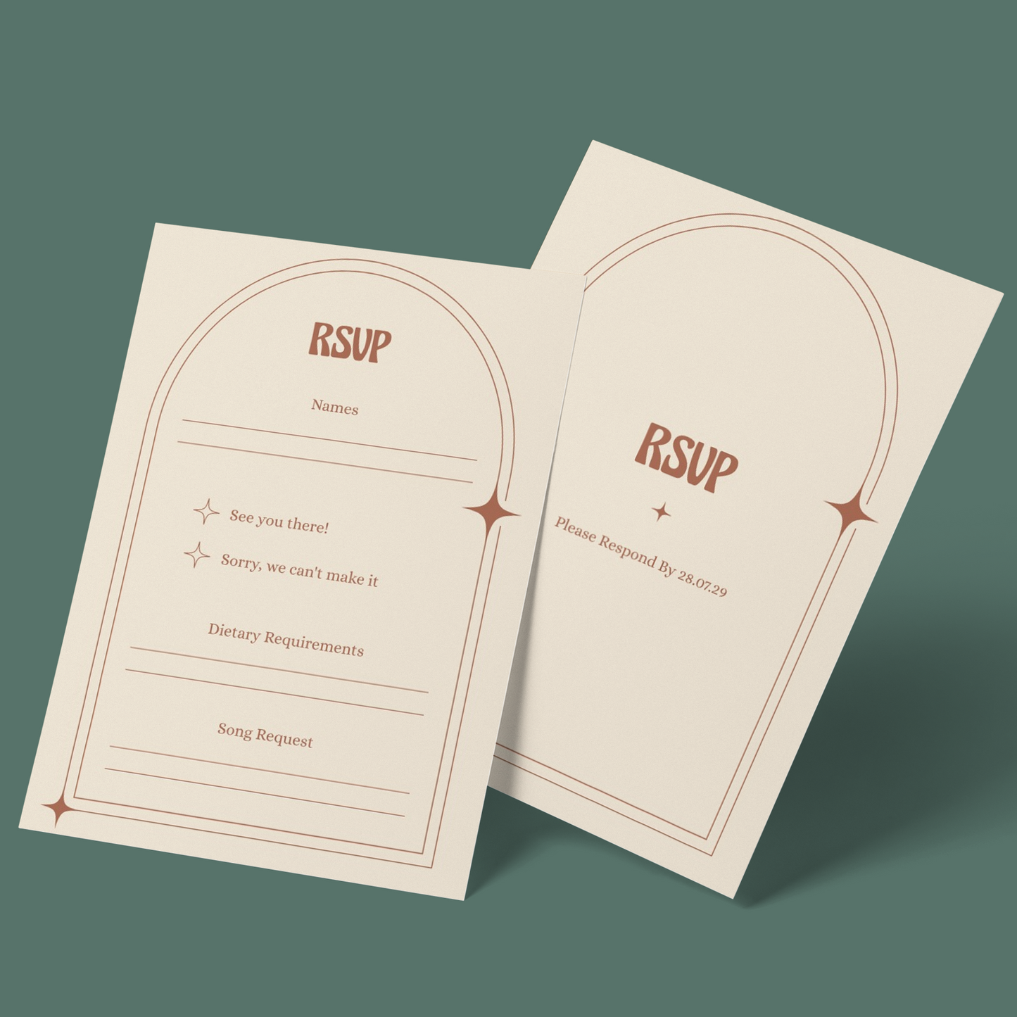 RSVP Cards - Boho