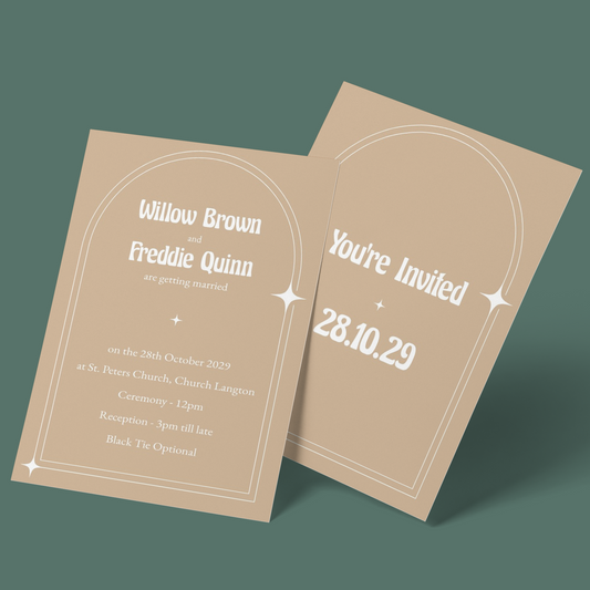 Wedding Invitations - Boho