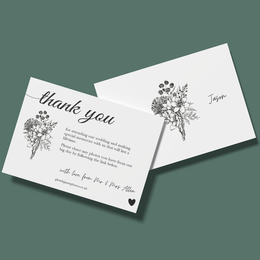 Thank You Cards - Wildflower Bouquet