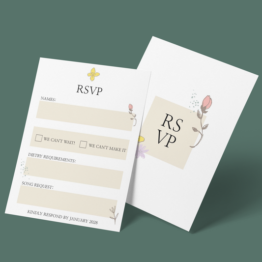 RSVP Cards - A Spring Day