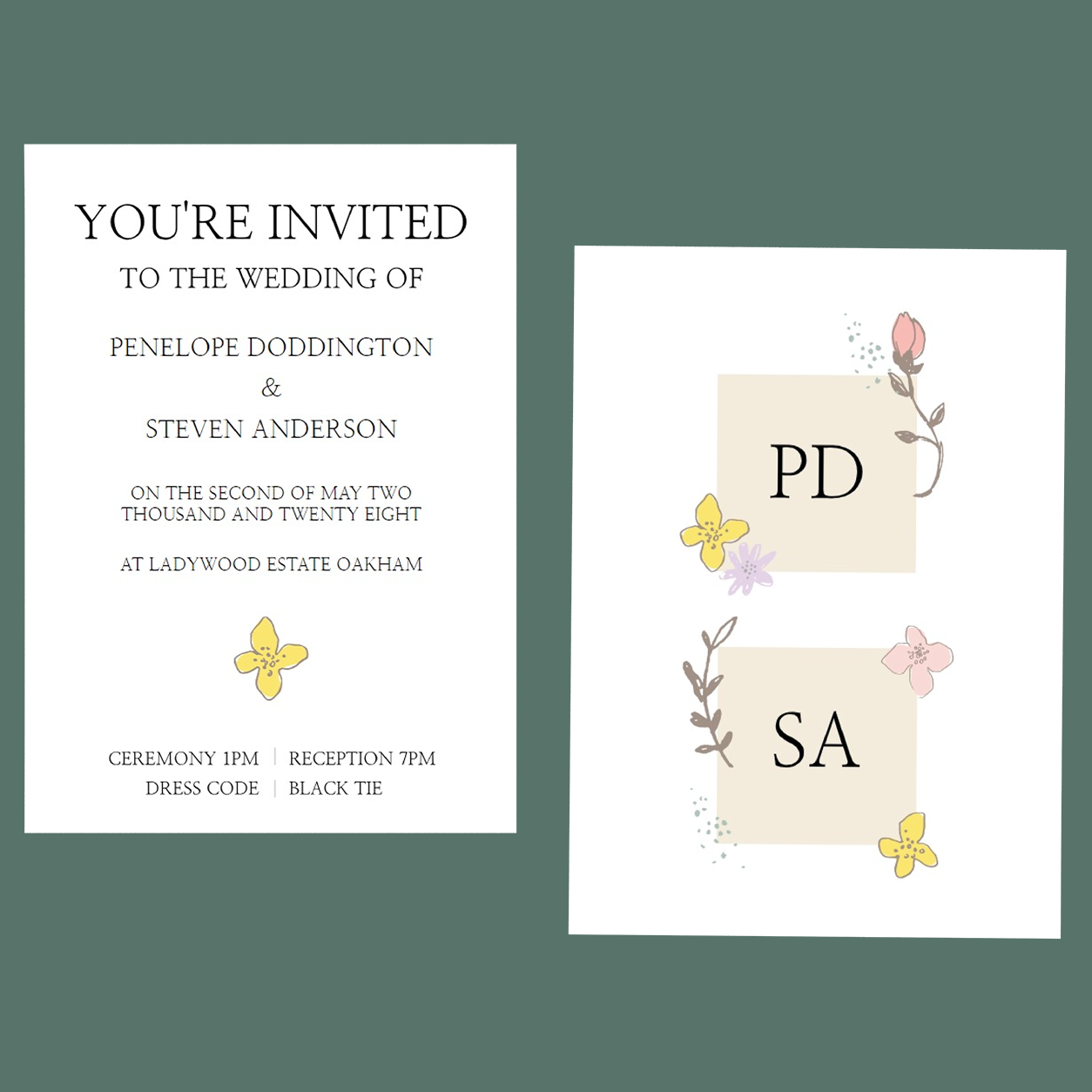 Wedding Invitations - A Spring Day