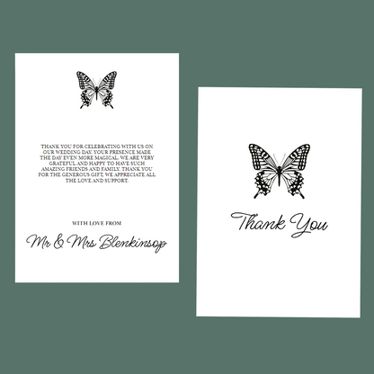 Thank You Cards - Catching Butterflies