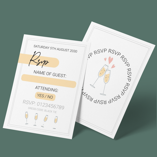 RSVP Cards - Wedding Celebration