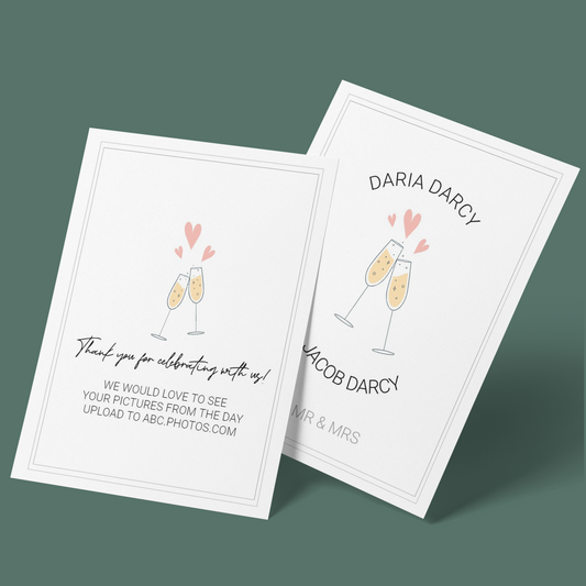 Thank You Cards - Wedding Celebration