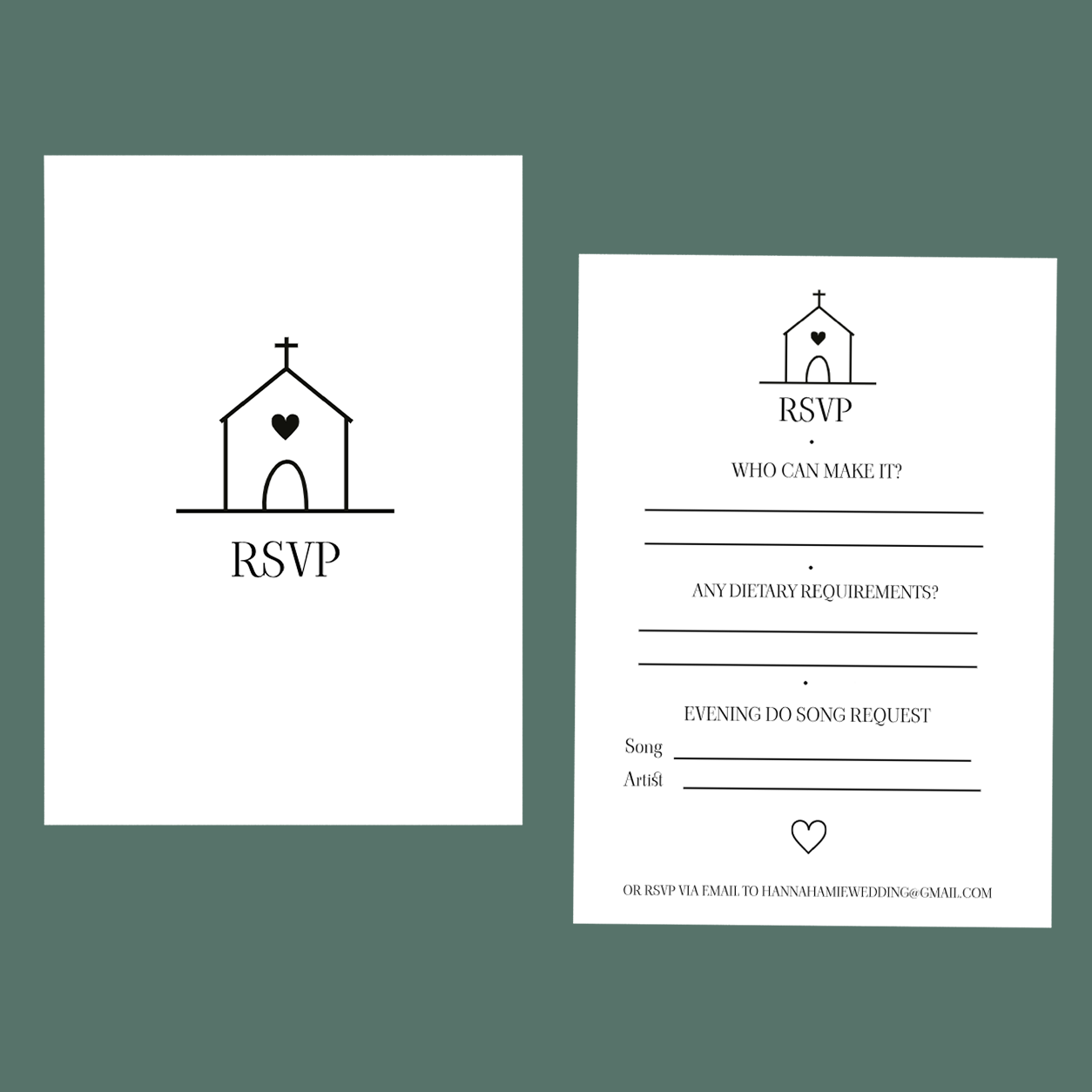 RSVP Cards - Wedding Bells