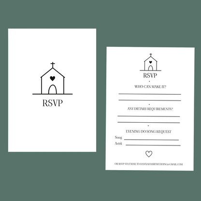 RSVP Cards - Wedding Bells