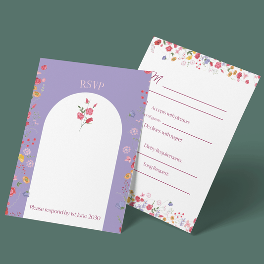 RSVP Cards - Floral Meadow