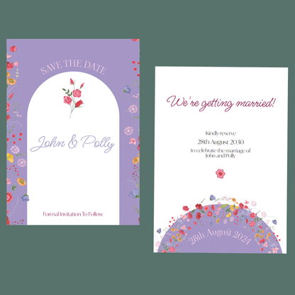 Save The Dates - Floral Meadow