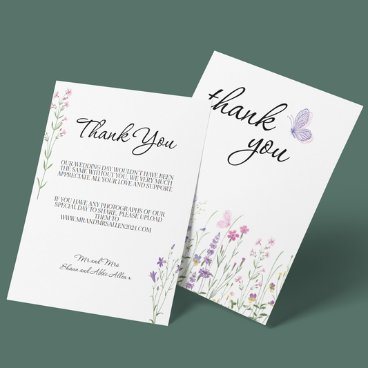 Thank You Cards - Butterfly Meadow