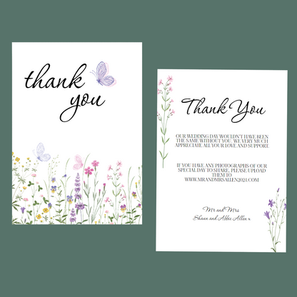 Thank You Cards - Butterfly Meadow