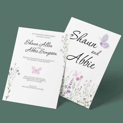 Wedding Invitations - Butterfly Meadow