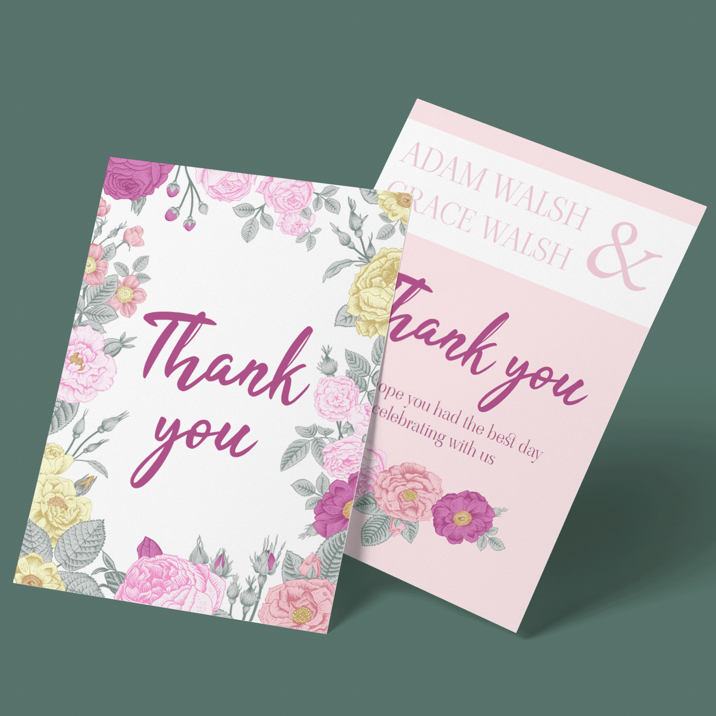 Thank You Cards - Summer Pinks