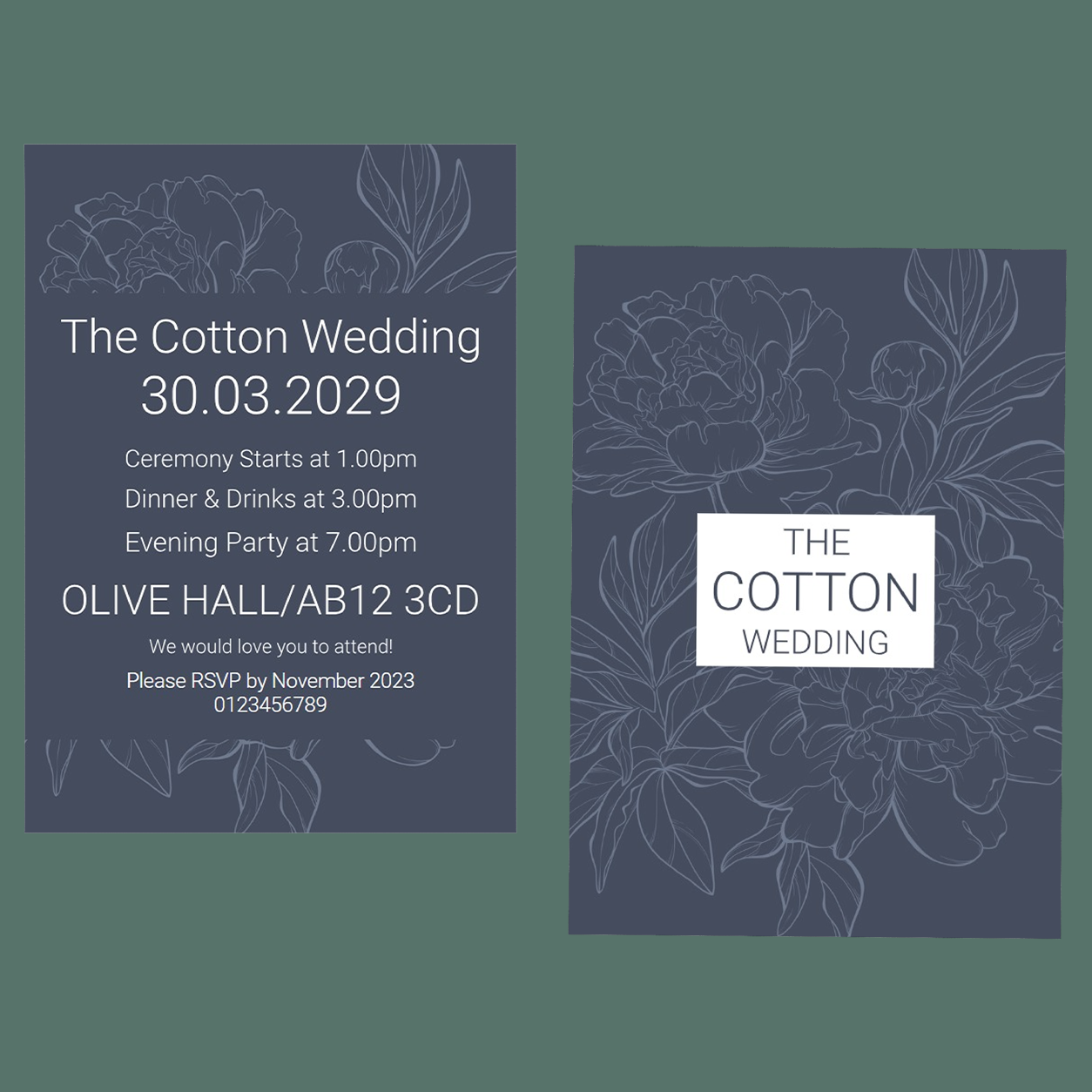 Wedding Invitations - A Winters Tale