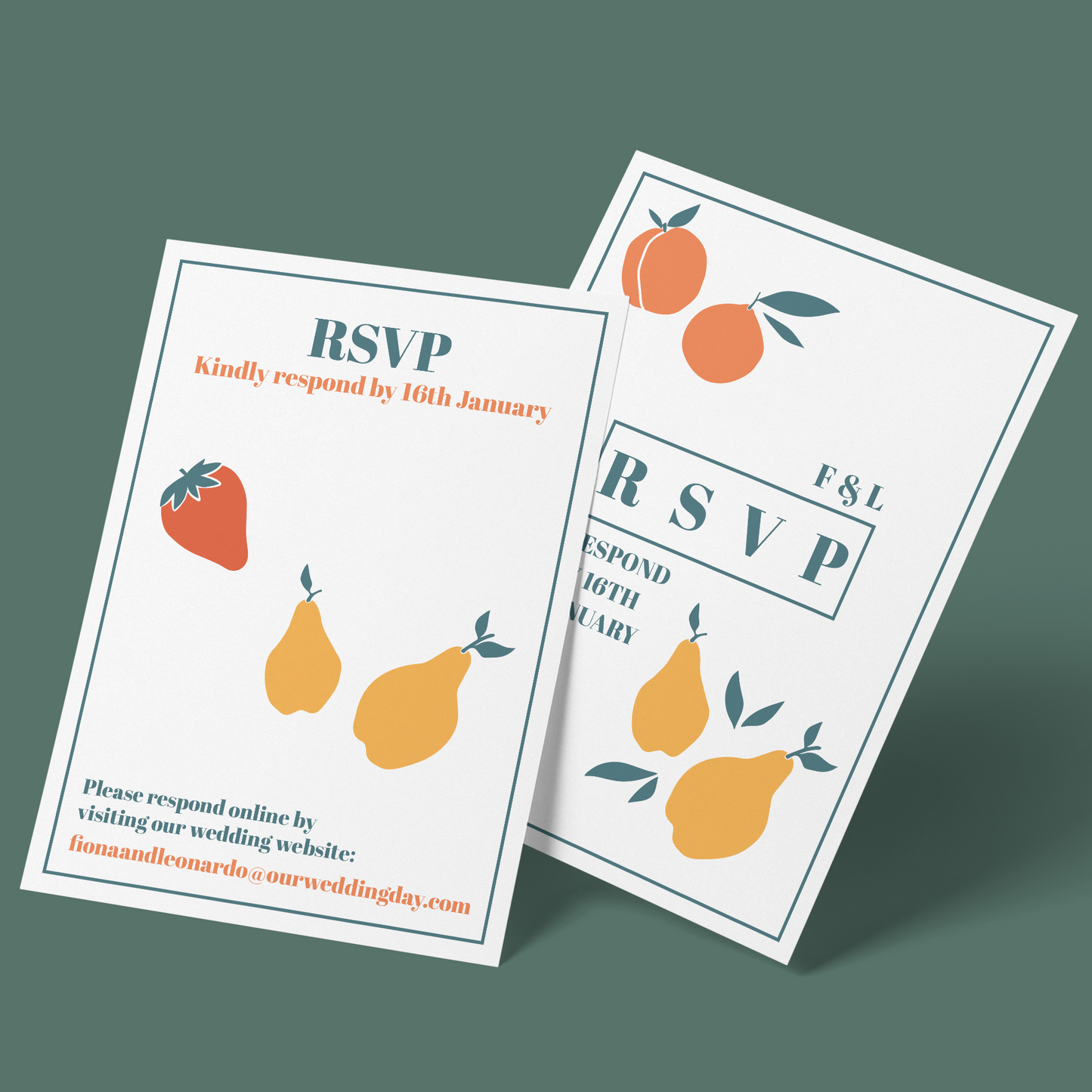 RSVP Cards - Summer Fruits