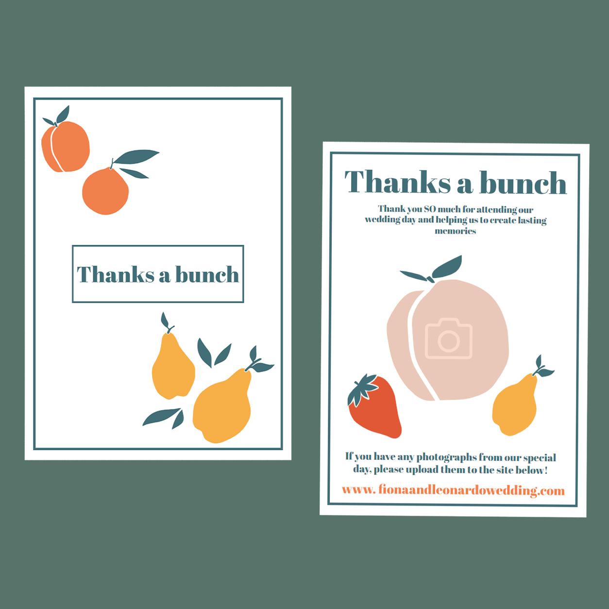 Thank You Cards - Summer Fruits