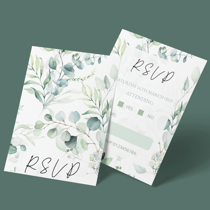 RSVP Cards - Eucalyptus