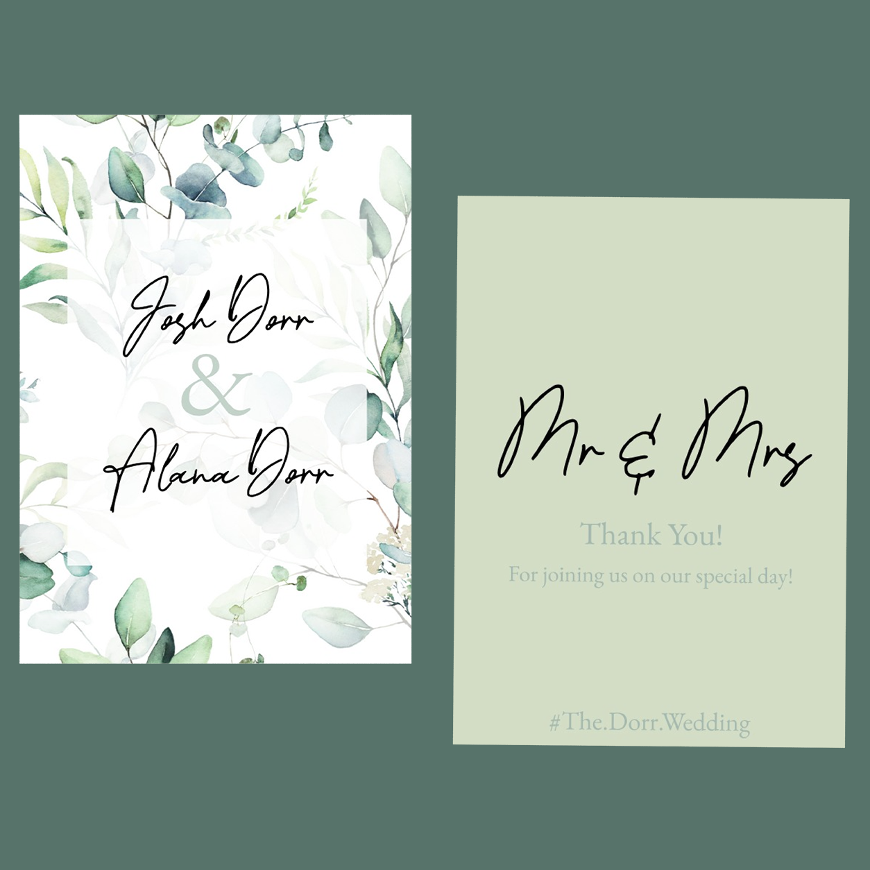 Thank You Cards - Eucalyptus