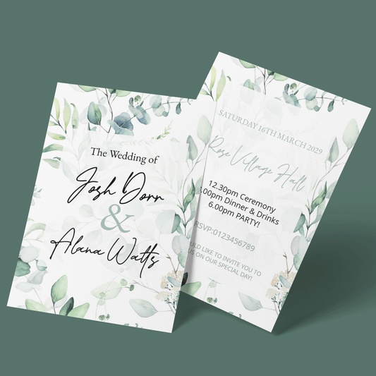 Wedding Invitations - Eucalyptus