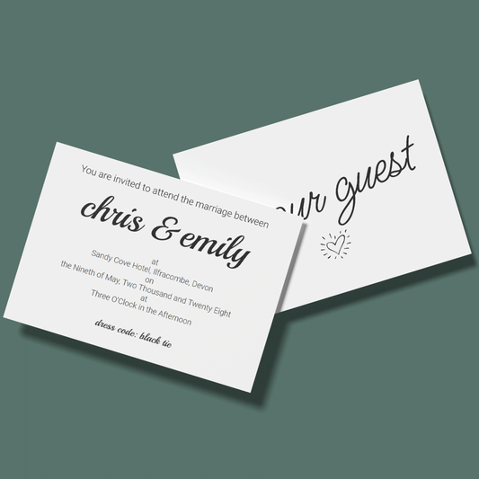 Wedding Invitations - Hearts