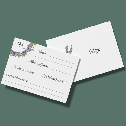 RSVP Cards - Lavender