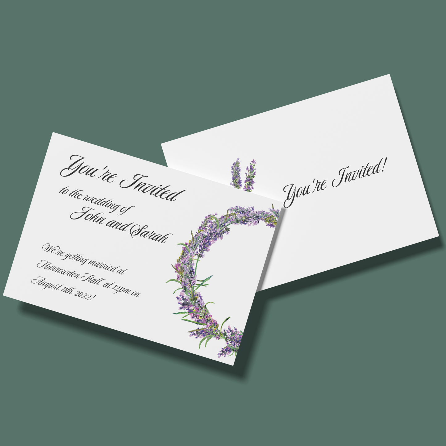 Wedding Invitations - Lavender