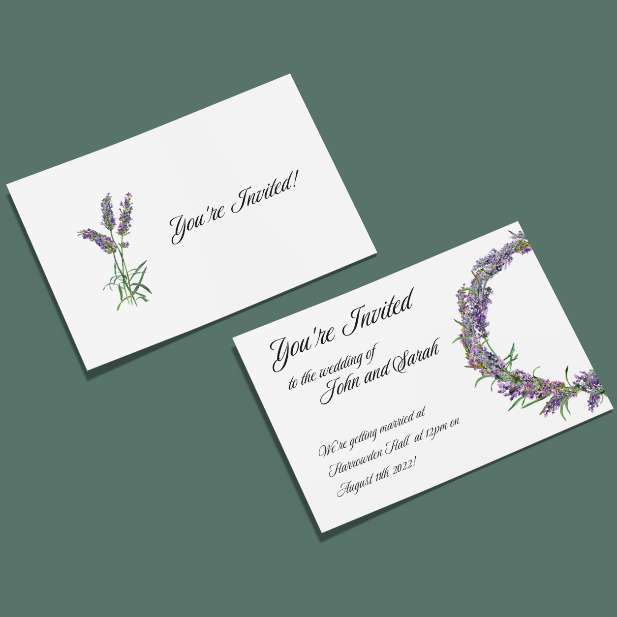 Wedding Invitations - Lavender