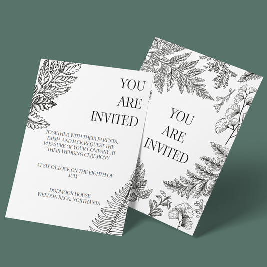 Wedding Invitations - Fern