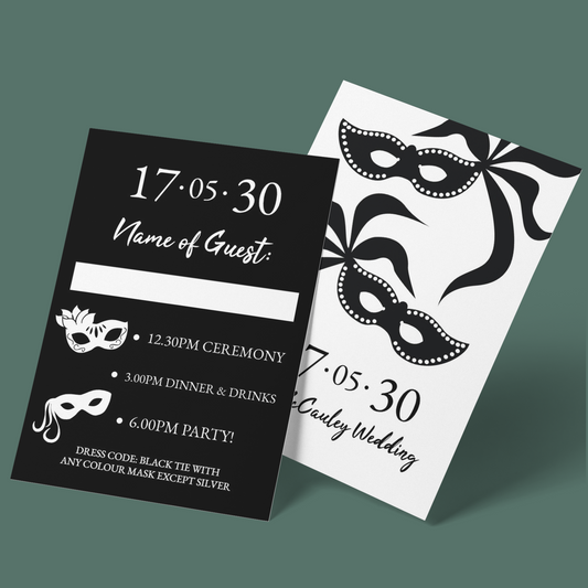 Wedding Invitations - Masquerade