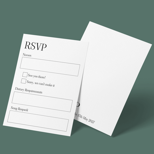 RSVP Cards - Minimalist