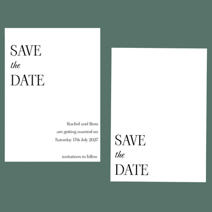 Save The Dates - Minimalist