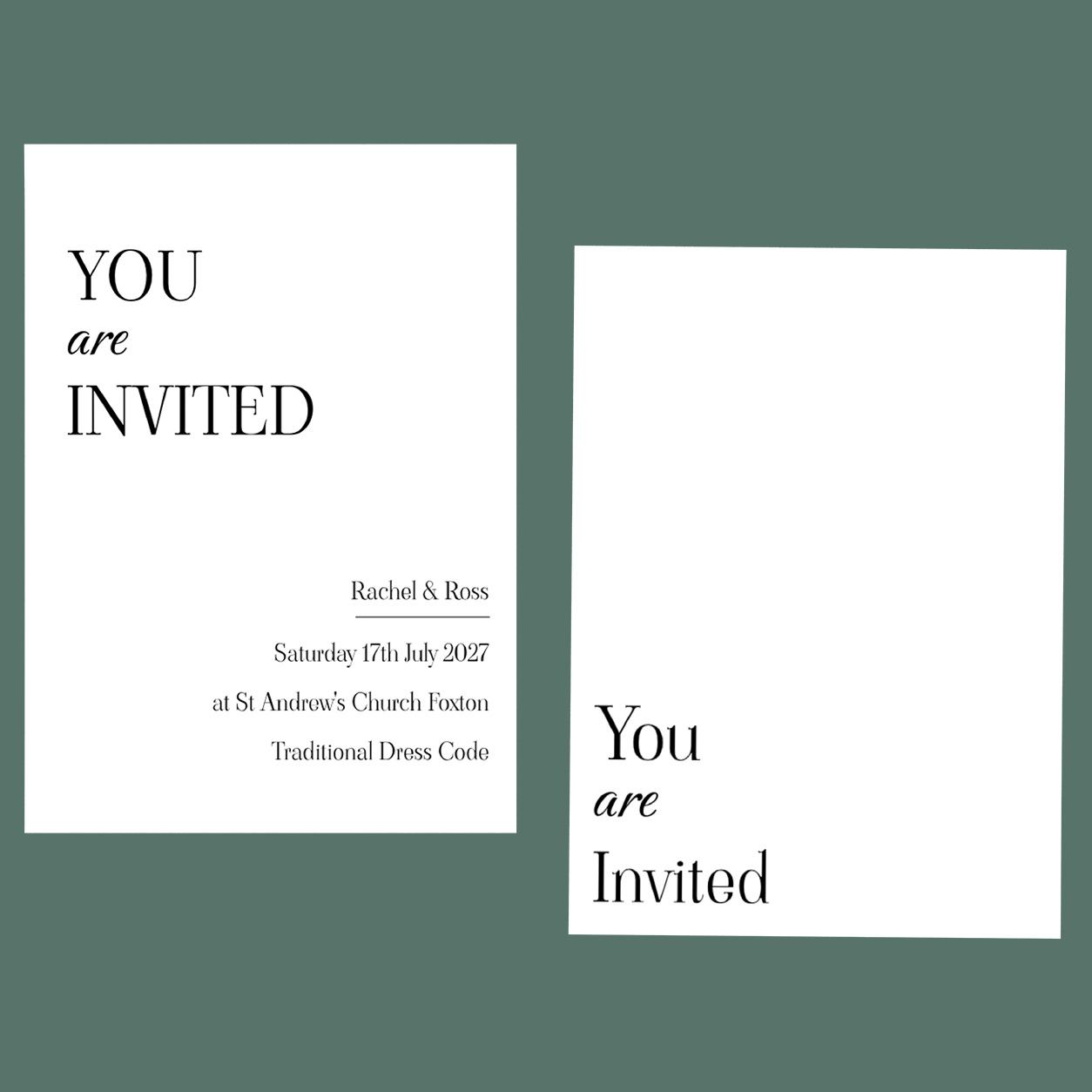 Wedding Invitation - Minimalist