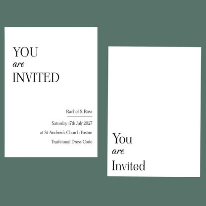 Wedding Invitation - Minimalist