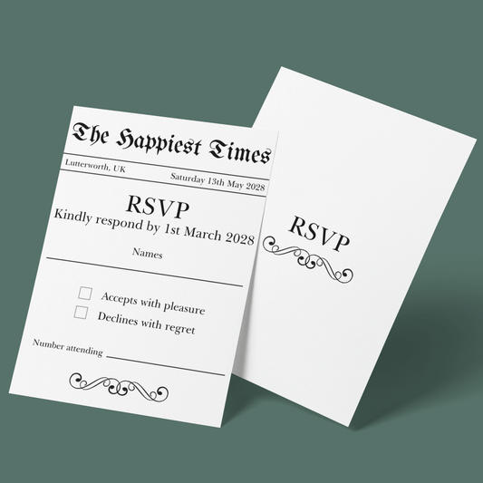 RSVP Cards - Happiest Times