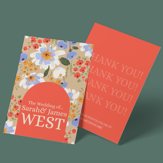 Thank You Cards - Flower Fields