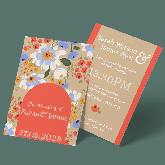 Wedding Invitations - Flower Fields