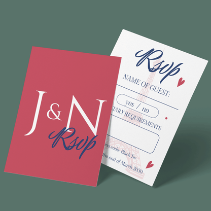 RSVP Cards - Paris