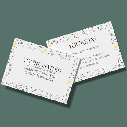 Wedding Invitations - Spring Dreams